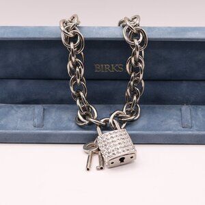 Stainless Steel Lock & Key Necklace